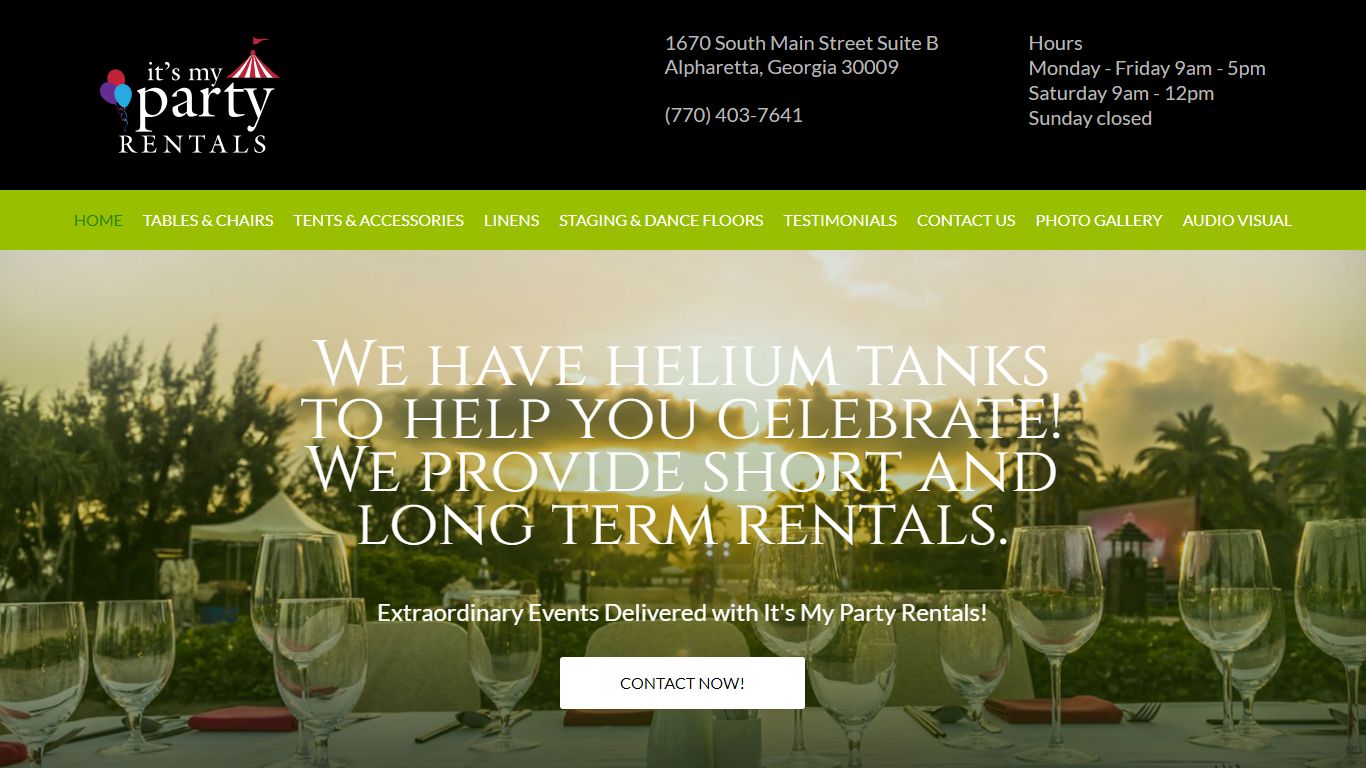 Home | It's My Party Rentals
