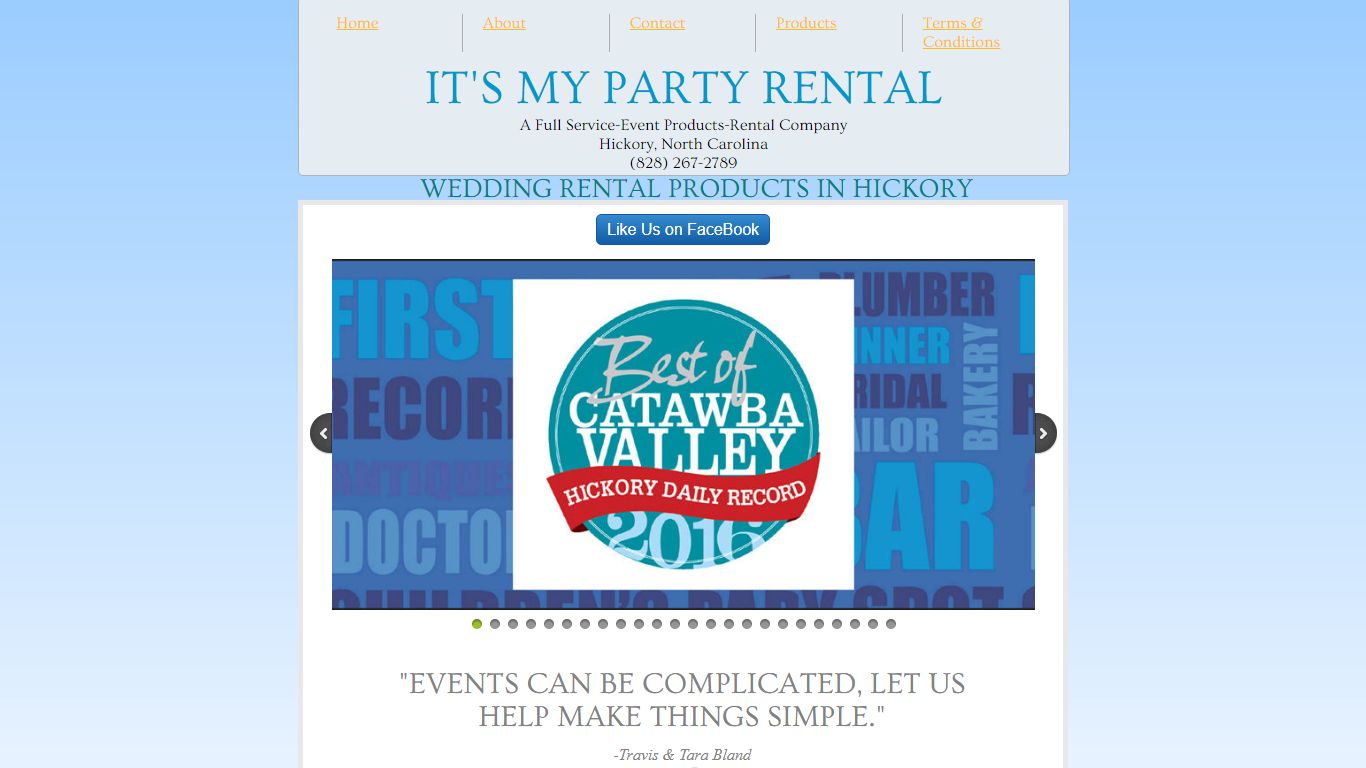 It's My Party Rentals - inflatables, Corporate Event Equiptment Rentals ...